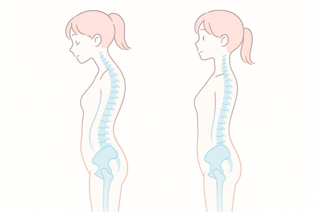 背骨のラインの図