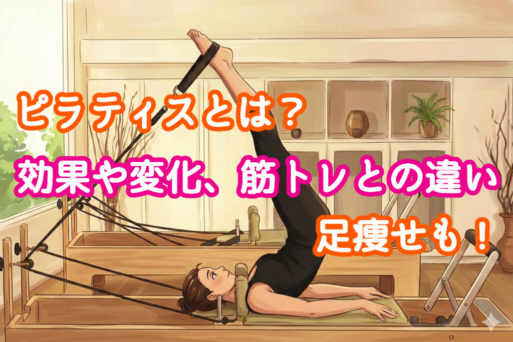 ピラティスとは？効果や変化、筋トレとの違い。足痩せも！