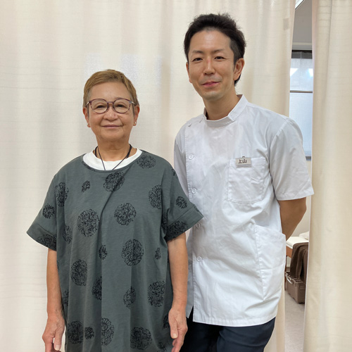 腰と背中の重さを整体で緩和させた松戸市在住の患者様
