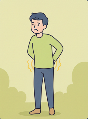 動けるが違和感と痛みが残る松戸の方