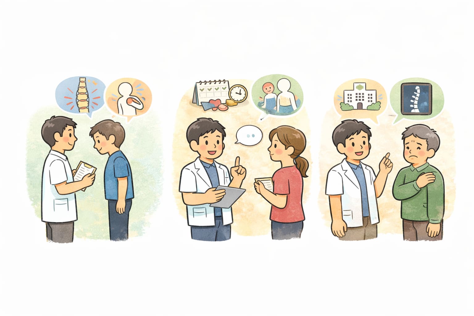 松戸で失敗しない整体院の選び方のイラスト